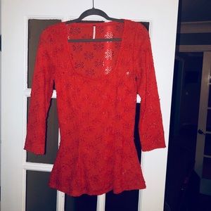 Free People | Peplum Top | Size Medium